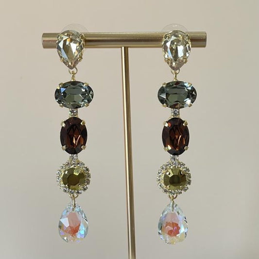 ARETES DIONE DROP CLEAR