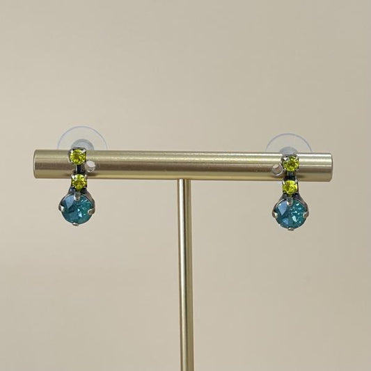 ARETES FANNYS AMARILLO Y AZUL