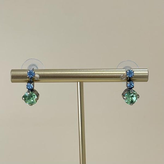 ARETES FANNYS AZUL Y VERDE