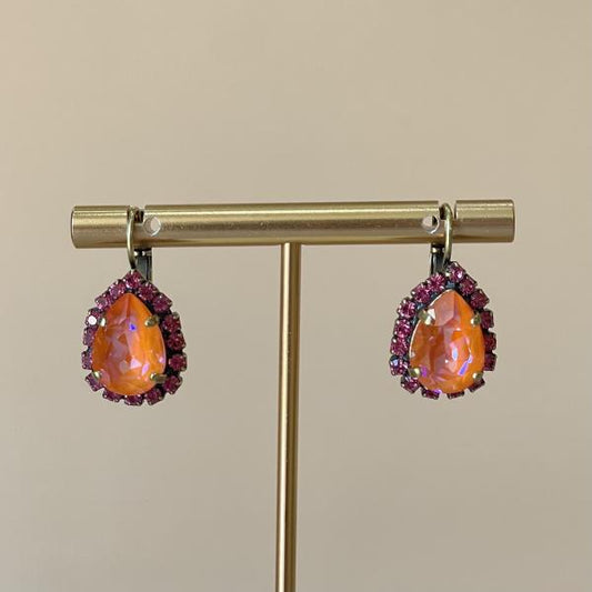 ARETES GANCHO ALANIS CORAL TORNASOL