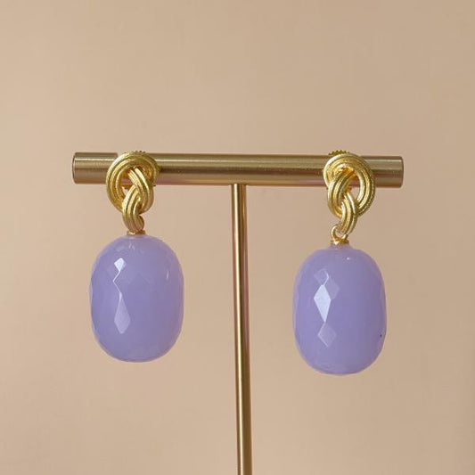 ARETES HEM LAVANDER CHALCEDONY HYDRO