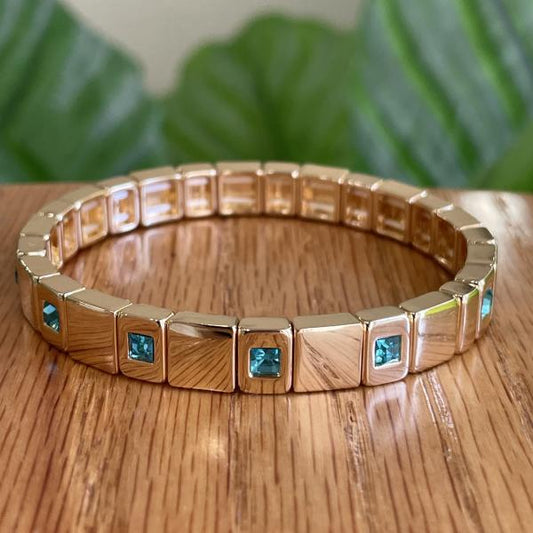 PULSERA ISIS CRISTAL AZUL