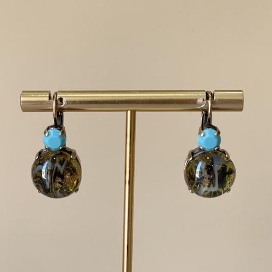 ARETES DORIAN TURQUESA CAFE