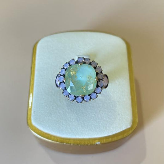 ANILLO VALLHALLA VERDE ESCARCHA