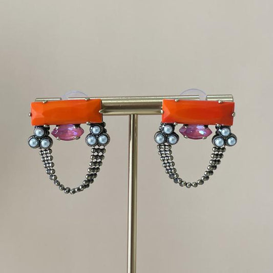 ARETES ZEPHYRA NARANJA