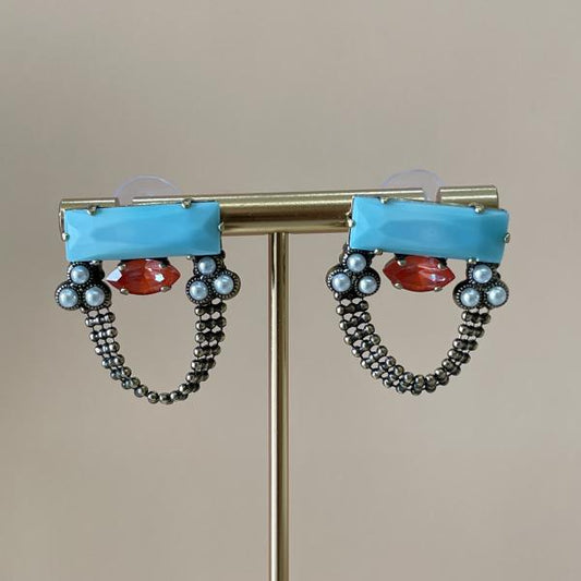 ARETES ZEPHYRA TURQUESA