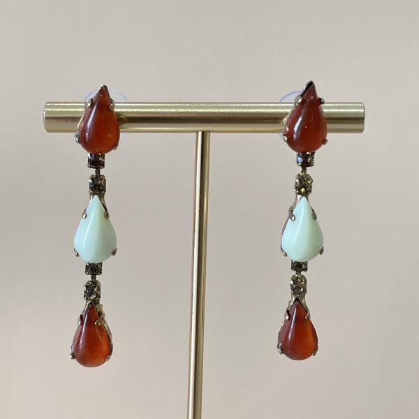 ARETES ARIADNA BLANCO ROJO
