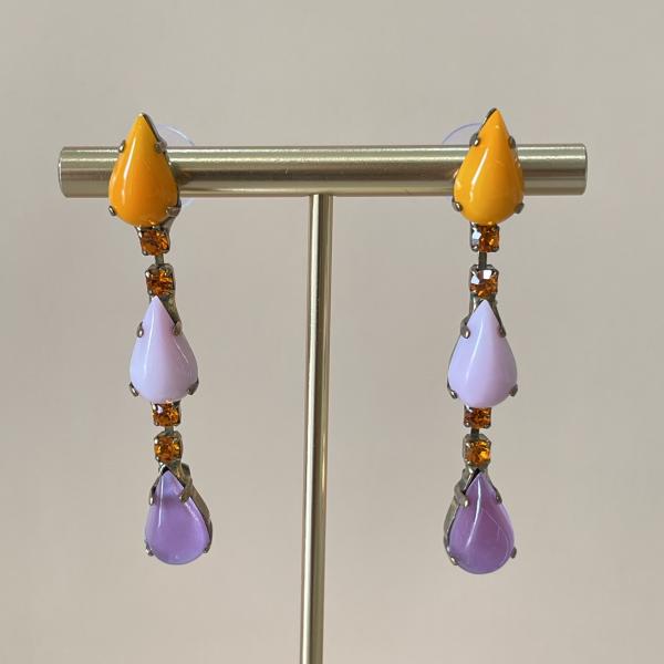 ARETES ARIADNA NARANJA LAVANDA