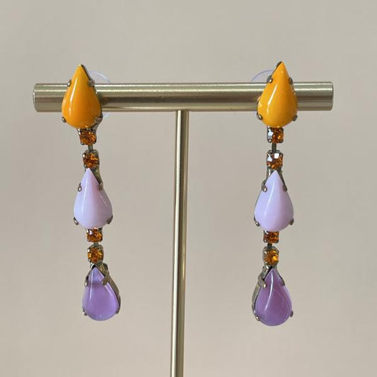ARETES ARIADNA NARANJA LAVANDA