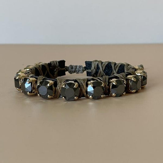 PULSERA FAVORITA NEGRA METALICA -HC
