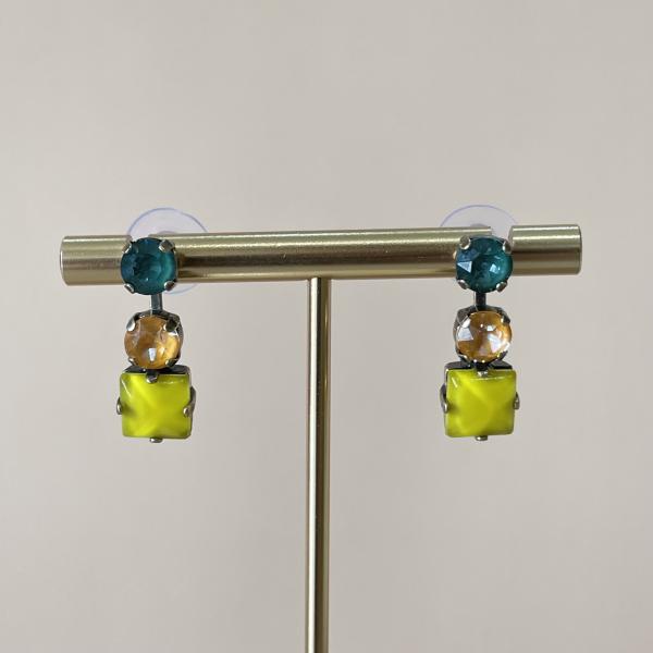ARETES ACACIA MOSTAZA