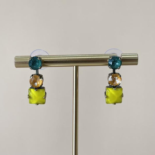 ARETES ACACIA MOSTAZA