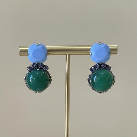 ARETES BRUNET LAVANDA VERDE