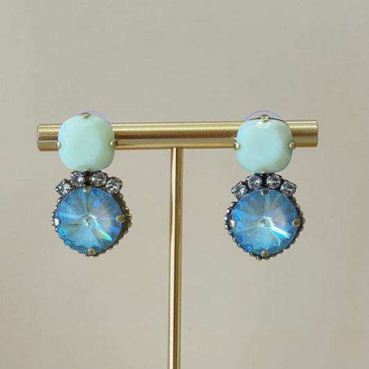 ARETES BRUNET BLANCO TORNASOL