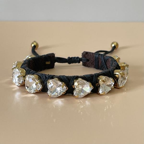 PULSERA CLEO CORAZON CLEAR -HN