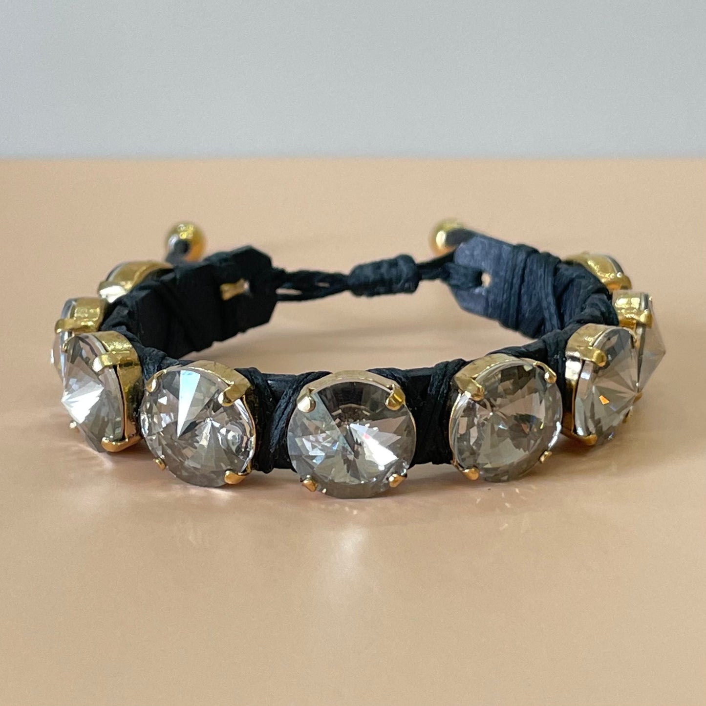 PULSERA CLEO CRISTAL SILVER SHADOW -HN