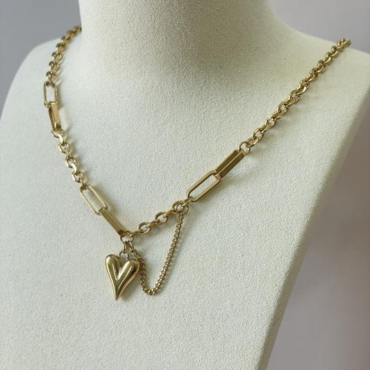 COLLAR CHUNKY CHAIN CORAZON