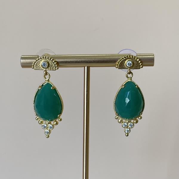 ARETES AISLAN VERDE MEDIA LUNA