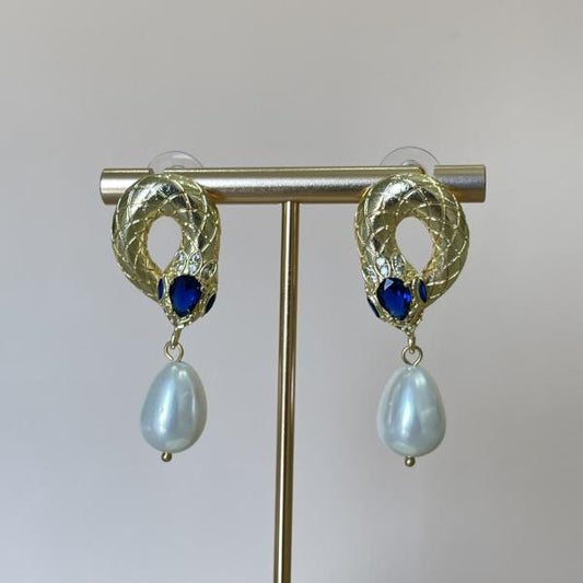 ARETES SNAKE PERLA