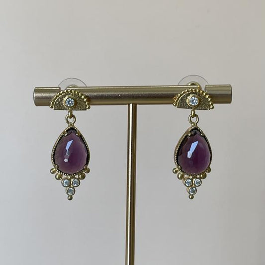ARETES KAREM PURPLE MEDIA LUNA