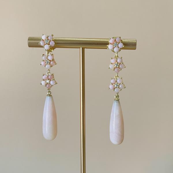 ARETES ISABEL - PINK OPAL