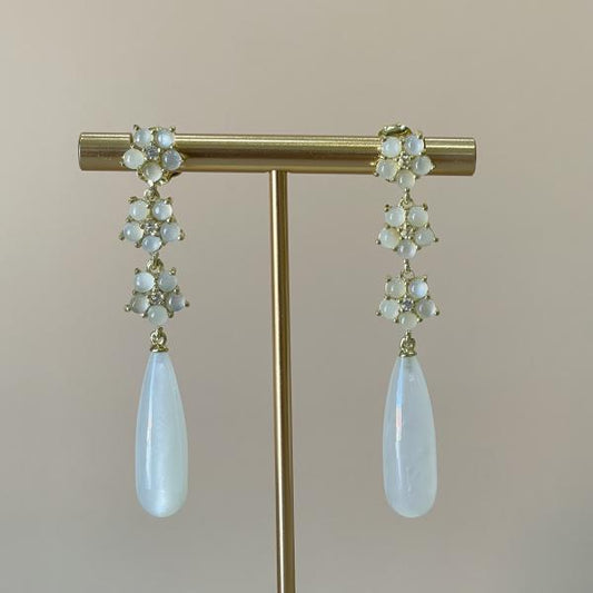 ARETES ISABEL - MOON STONE