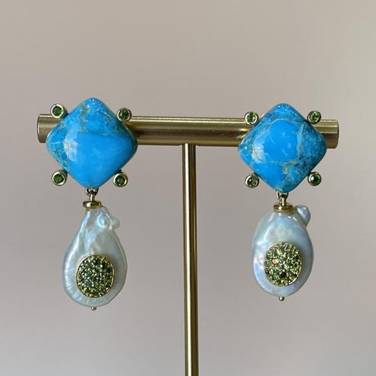 ARETES EMERY - TURQUOISE