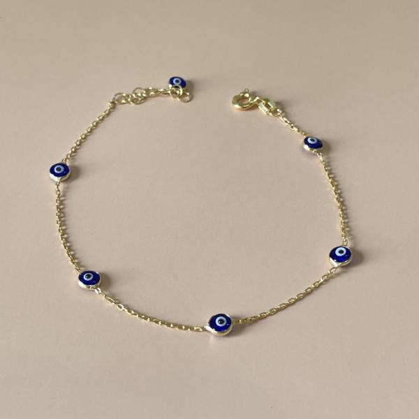 PULSERA SEIS OJOS GOLD