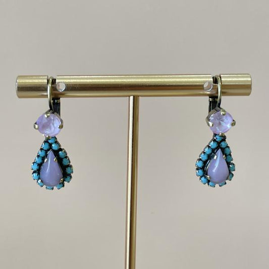 ARETES ARGOS LAVANDA TURQUESA