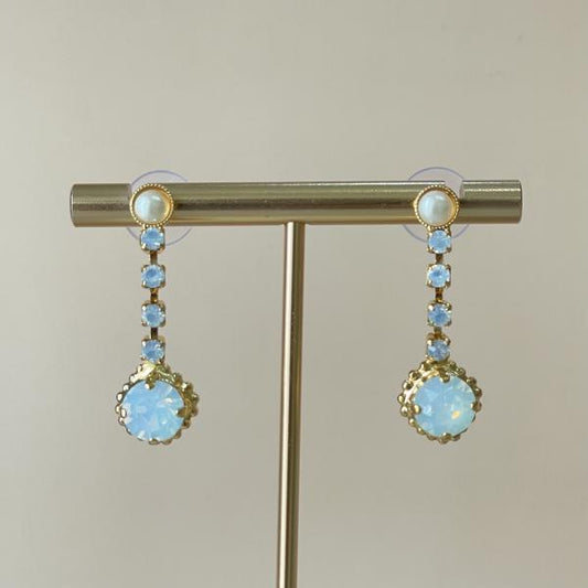 ARETES VERENA BLANCO GOLD