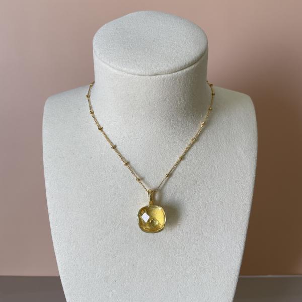 COLLAR GEMSTONE LEMON TOPAZ