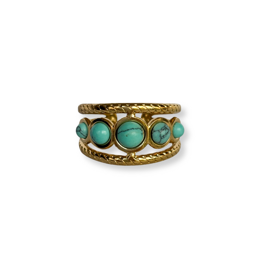 ANILLO CON PIEDRA TURQUESA