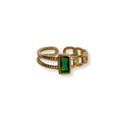 ANILLO MAXIM CRISTAL EMERALD