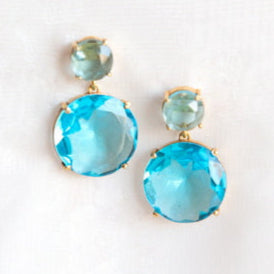 ARETES GEMSTONE BLUE TOPAZ HYDRO ROUND