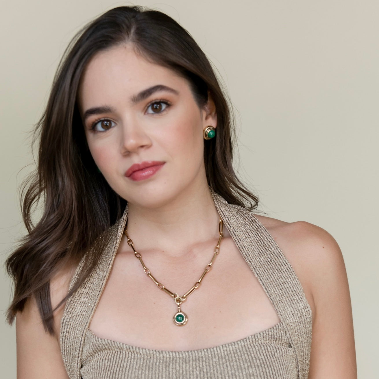 COLLAR SHIELDED MALAQUITA