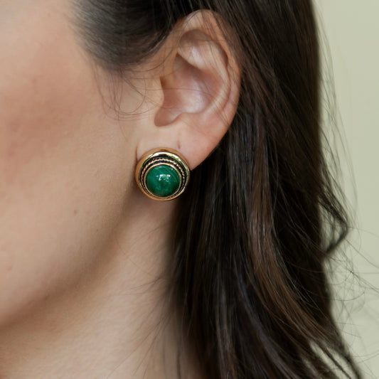 ARETES SOUFULL MALAQUITA