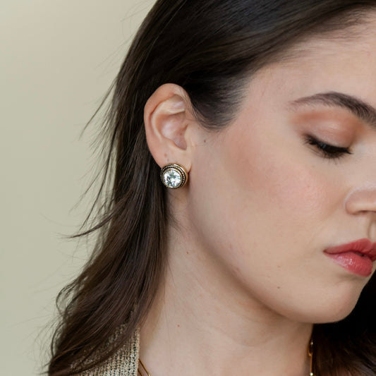 ARETES ESME CON CRISTAL