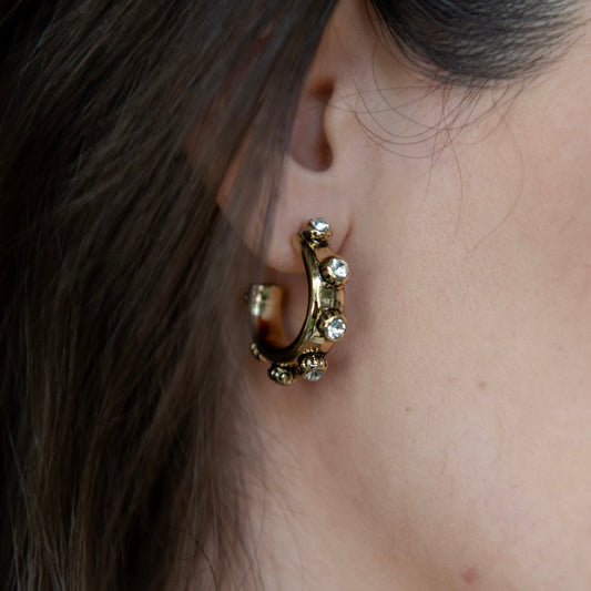 ARRACADAS VICTORIA CON CRISTAL