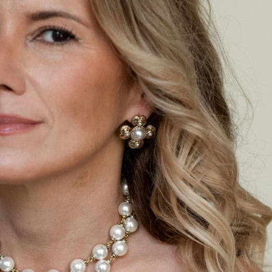 ARETES PROSPERE CRUZ PERLA