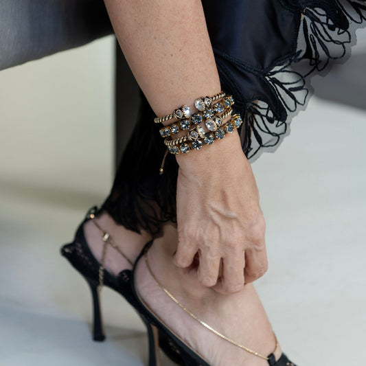 BRAZALETE CUFF CRISTAL CLEAR