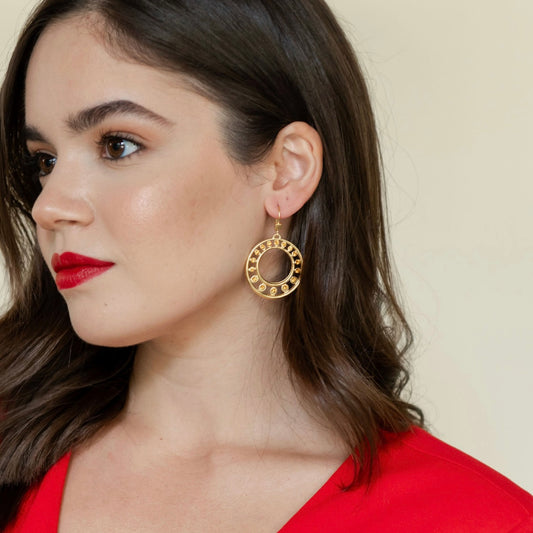 ARETES KORA CRISTAL AMBAR