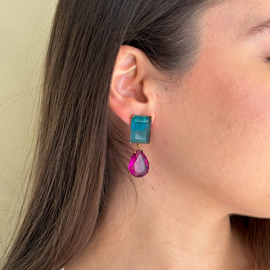 ARETES GEMSTONE TOURMALINE & BLUE