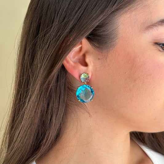 ARETES GEMSTONE BLUE TOPAZ HYDRO ROUND