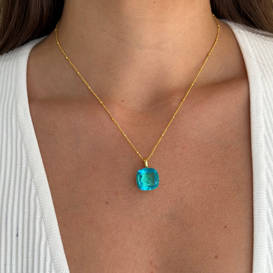 COLLAR GEMSTONE BLUE TOPAZ HYDRO
