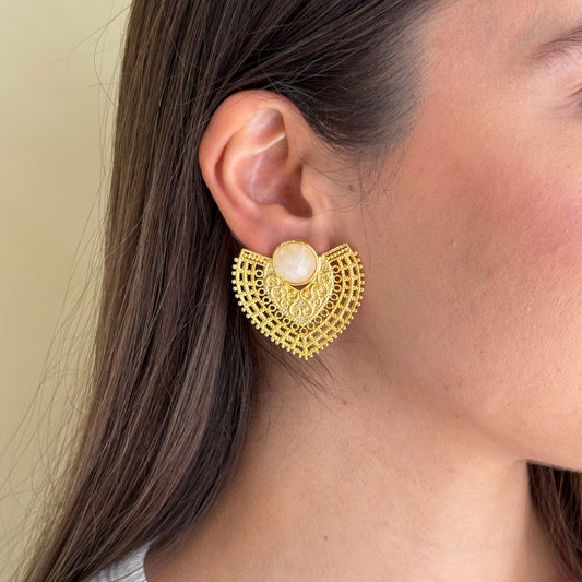 ARETES SABINA- BLANCO