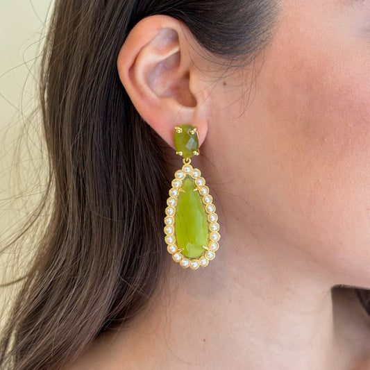 ARETES DION DROP VERDE