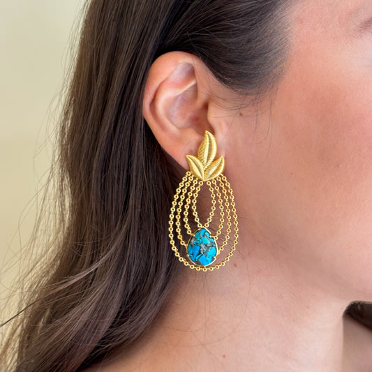 ARETES ARMONIA -TURQUESA