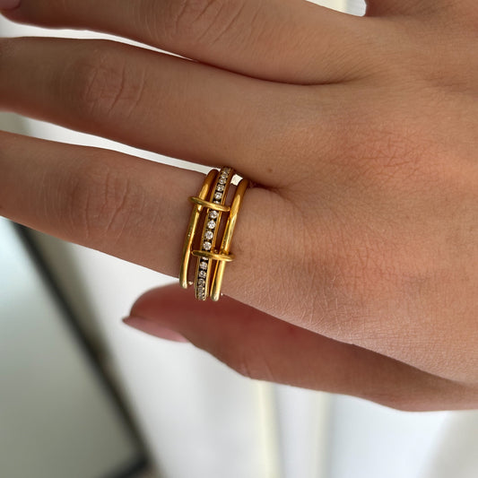 ANILLO TRES AROS GOLD