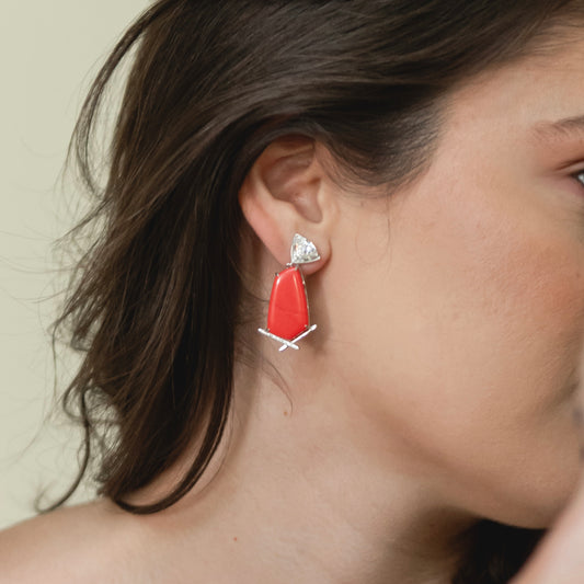 ARETES KIVA CORAL SILVER
