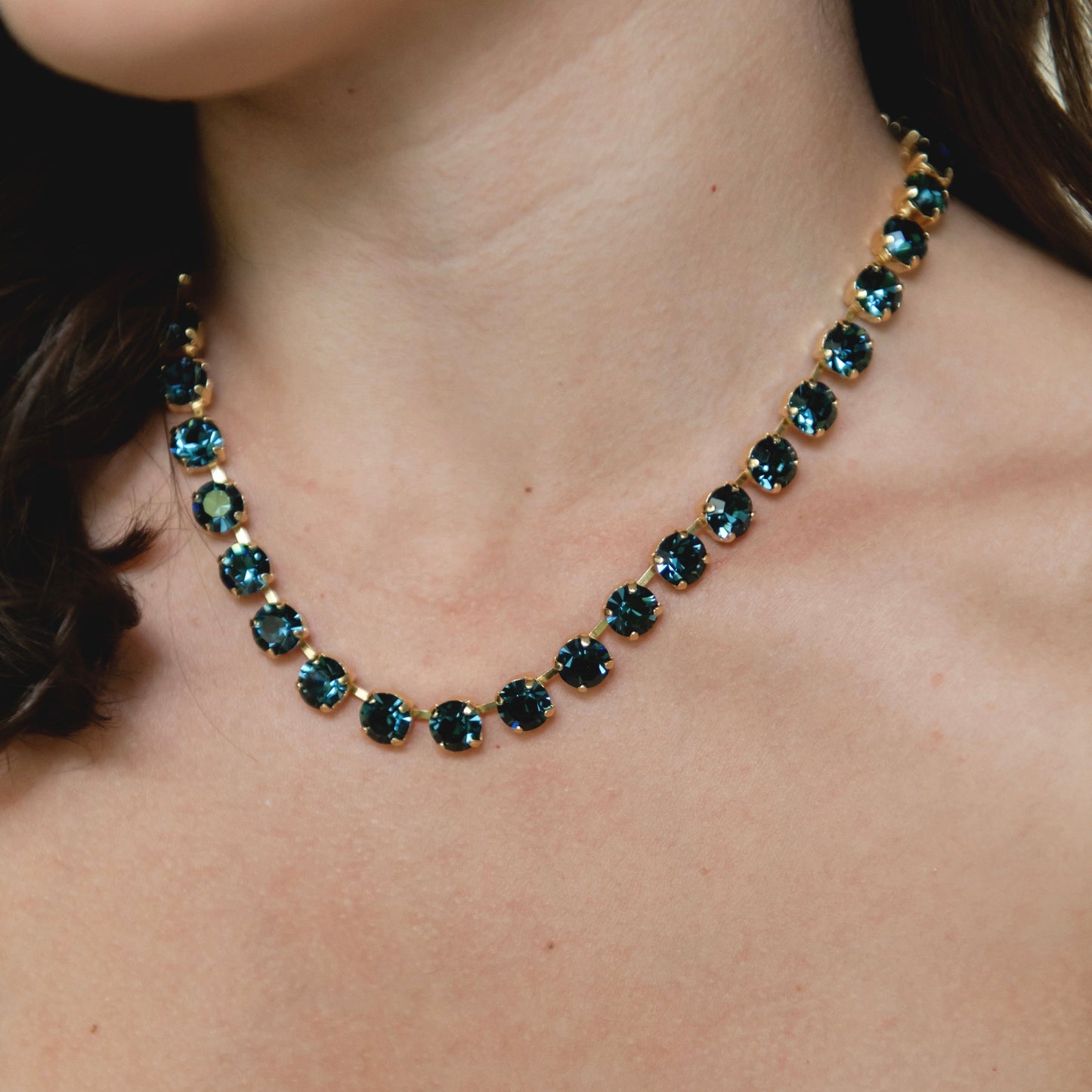 COLLAR SHINE AZUL MARINO